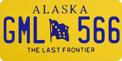 AK license plate GML566