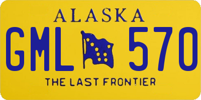 AK license plate GML570