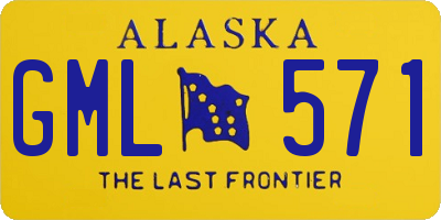 AK license plate GML571