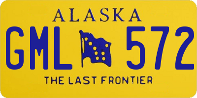 AK license plate GML572