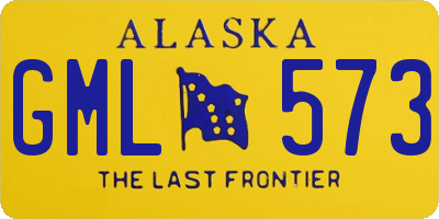 AK license plate GML573