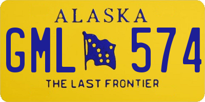 AK license plate GML574