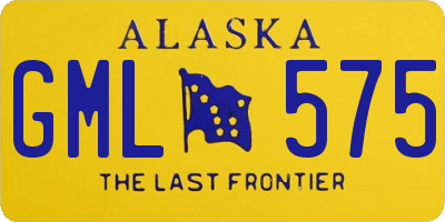 AK license plate GML575