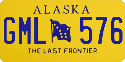 AK license plate GML576