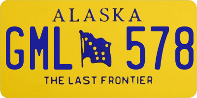 AK license plate GML578