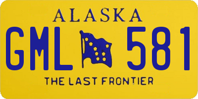 AK license plate GML581