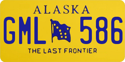 AK license plate GML586