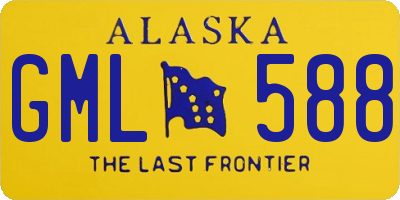 AK license plate GML588