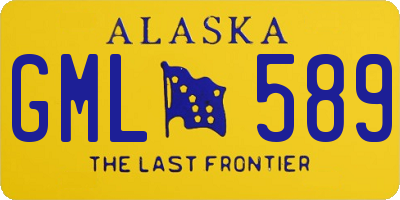 AK license plate GML589