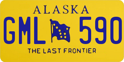 AK license plate GML590