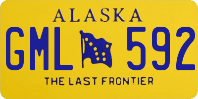 AK license plate GML592