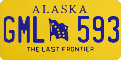 AK license plate GML593