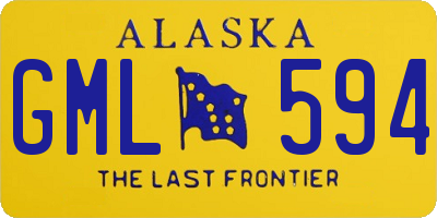 AK license plate GML594