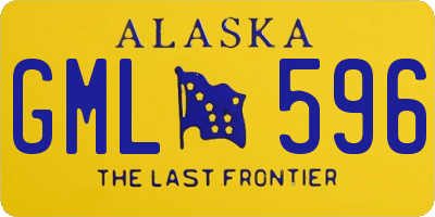 AK license plate GML596