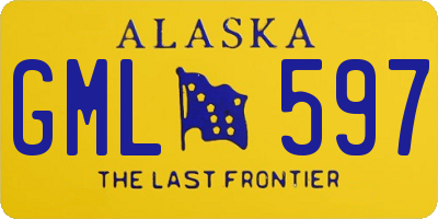 AK license plate GML597