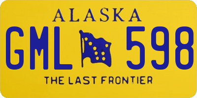 AK license plate GML598