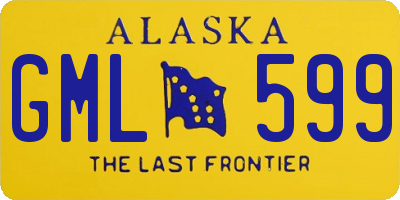 AK license plate GML599