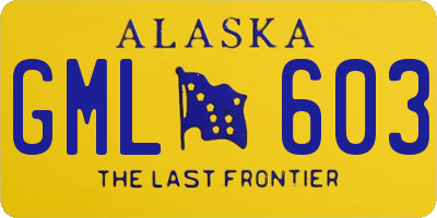 AK license plate GML603