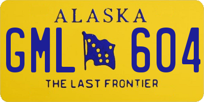 AK license plate GML604