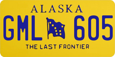 AK license plate GML605