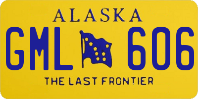 AK license plate GML606