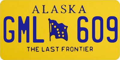 AK license plate GML609