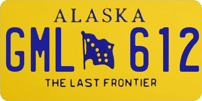 AK license plate GML612