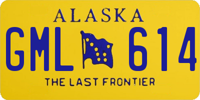 AK license plate GML614