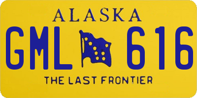 AK license plate GML616