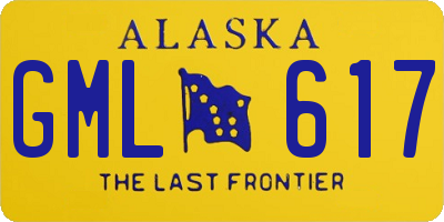 AK license plate GML617