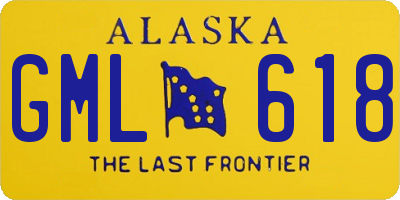 AK license plate GML618