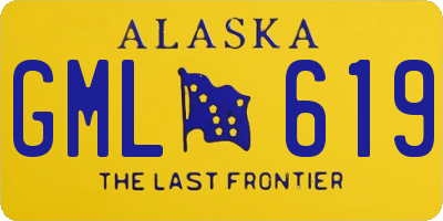 AK license plate GML619