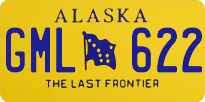 AK license plate GML622