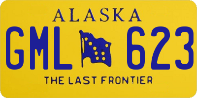 AK license plate GML623