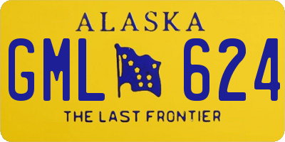 AK license plate GML624