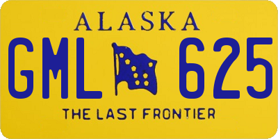 AK license plate GML625