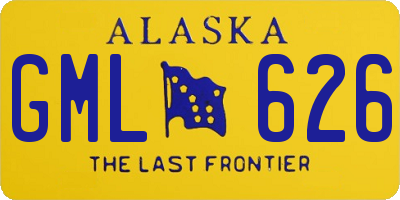 AK license plate GML626