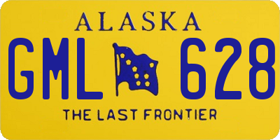 AK license plate GML628