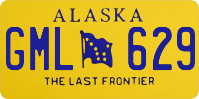 AK license plate GML629