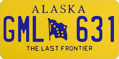 AK license plate GML631