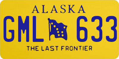 AK license plate GML633