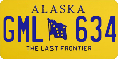 AK license plate GML634