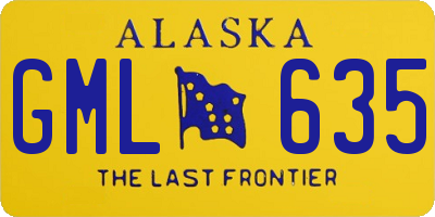 AK license plate GML635