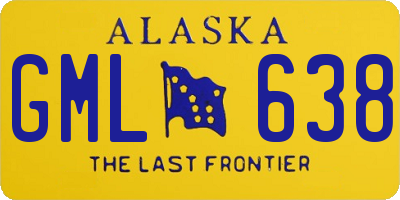 AK license plate GML638