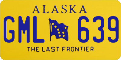 AK license plate GML639