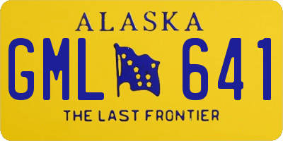 AK license plate GML641