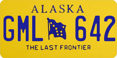 AK license plate GML642