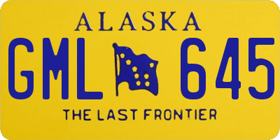 AK license plate GML645