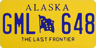 AK license plate GML648