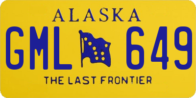 AK license plate GML649